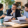 Comunicazione con i collaboratori: un responsabile ascolta una richiesta di chiarimento durante un confronto di lavoro.